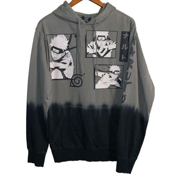 Naruto Graphic Print Fleece Pullover Hoodie Size M NWT - Picture 2 of 6